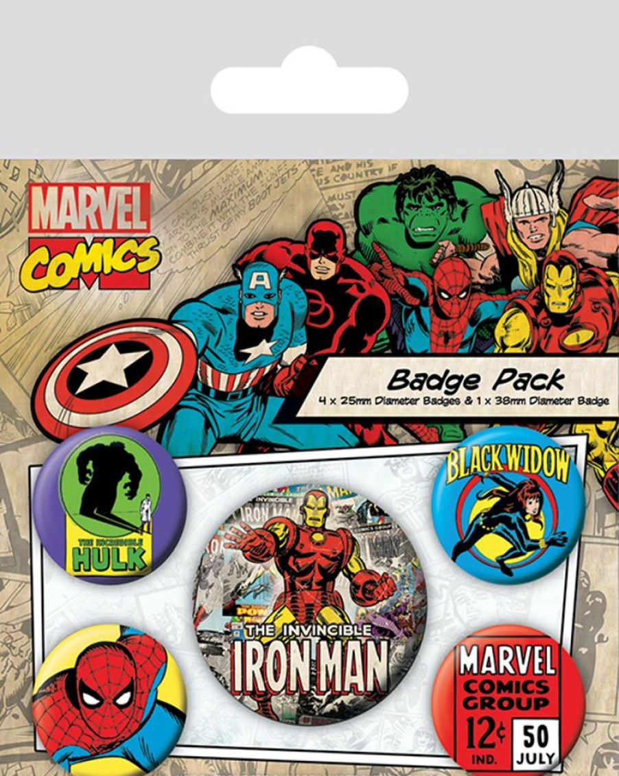 Pyramid | Marvel - Comics - Pack De 5 Badges