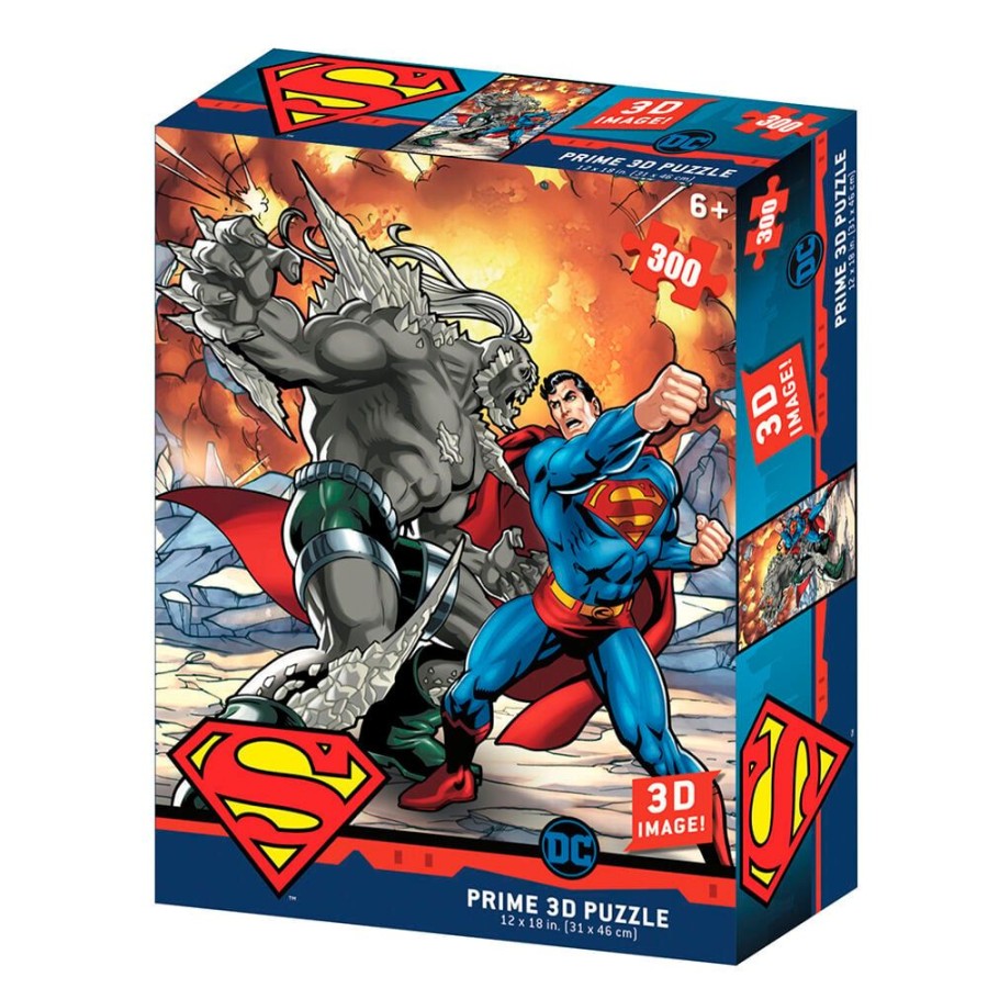 Prime 3D | Superman - Vs Doomdsday - Puzzle Lenticulaire 3D 300P '46X31Cm'