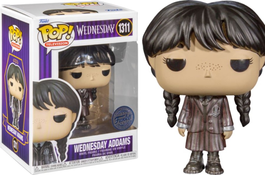 Funko | Mercredi - Pop Tv N° 1311 - Mercredi Addams (Metallic Effect)