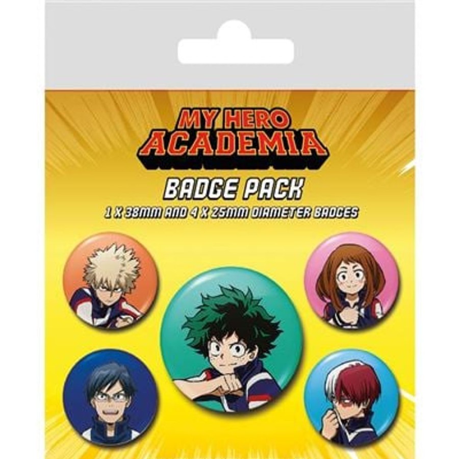 Pyramid | My Hero Academia - Equipe - Pack 5 Badges