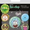 Pyramid | Rick & Morty - Pack 5 Badges - Heads