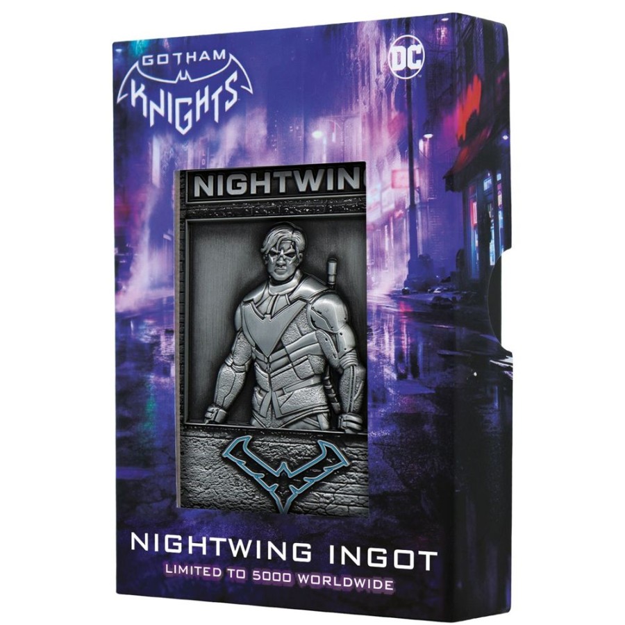 Fanattik | Gotham Knights - Nightwing - Lingot En Metal Collection Limitee