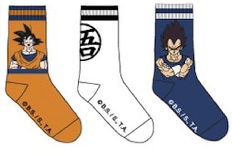 DRAGON BALL | Dragon Ball - Pack De 3 Chausettes Goku/Vegeta (T39/42)