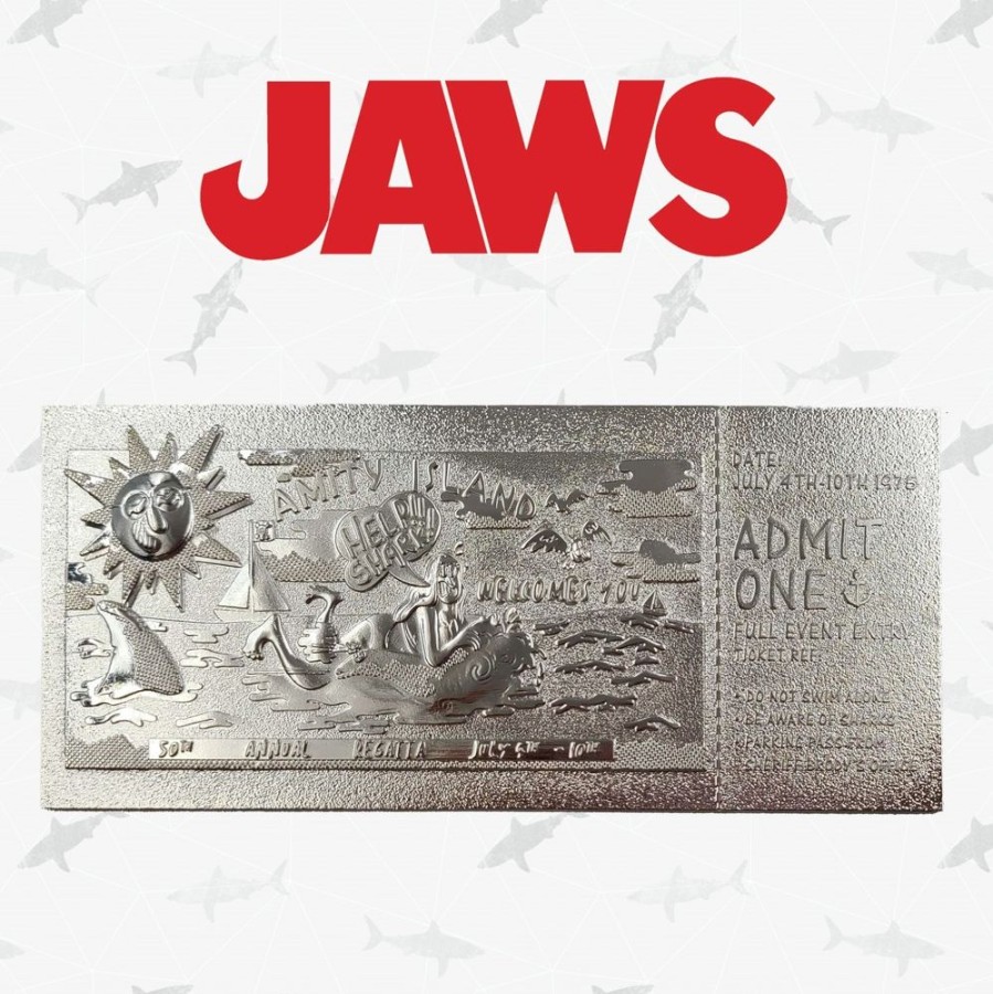 Fanattik | Jaws - Regate D'Amity - Ticket Plaque Argent Collector