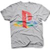 PLAYSTATION | Playstation - T-Shirt Distressed Logo - Clear Grey (10A)