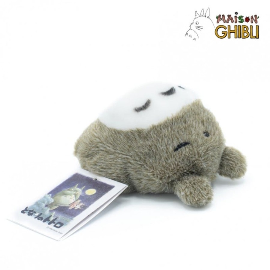 Semic | Mon Voisin Totoro - Totoro Gris Allonge - Peluche Fluffy Beanbag 7Cm