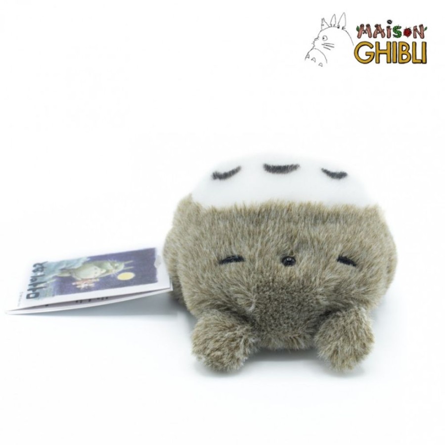 Semic | Mon Voisin Totoro - Totoro Gris Allonge - Peluche Fluffy Beanbag 7Cm