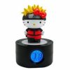 Teknofun | Naruto X Hello Kitty - Reveil Lumineux Led - 18 Cm