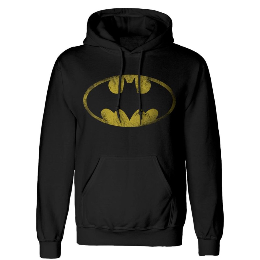 BATMAN | Batman - Distressed Jumbo Logo - Pullover Homme (M)