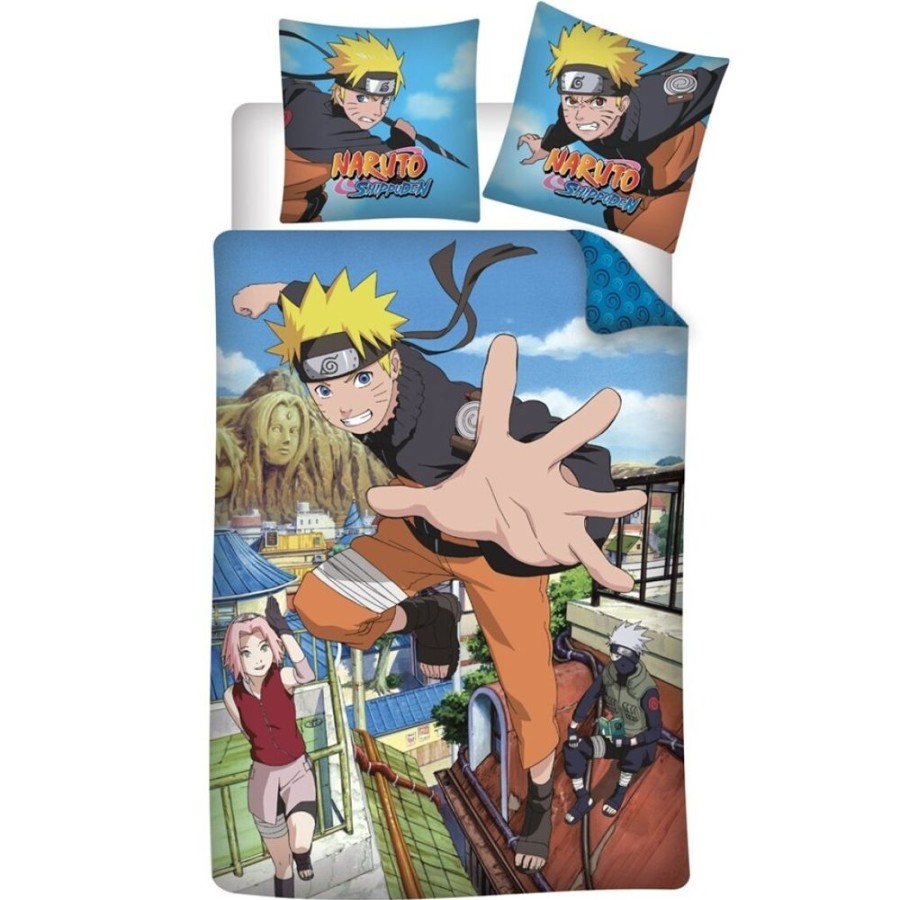 AyMax | Naruto Shippuden - Parure De Lit 140X200Cm - '100% Cotton'