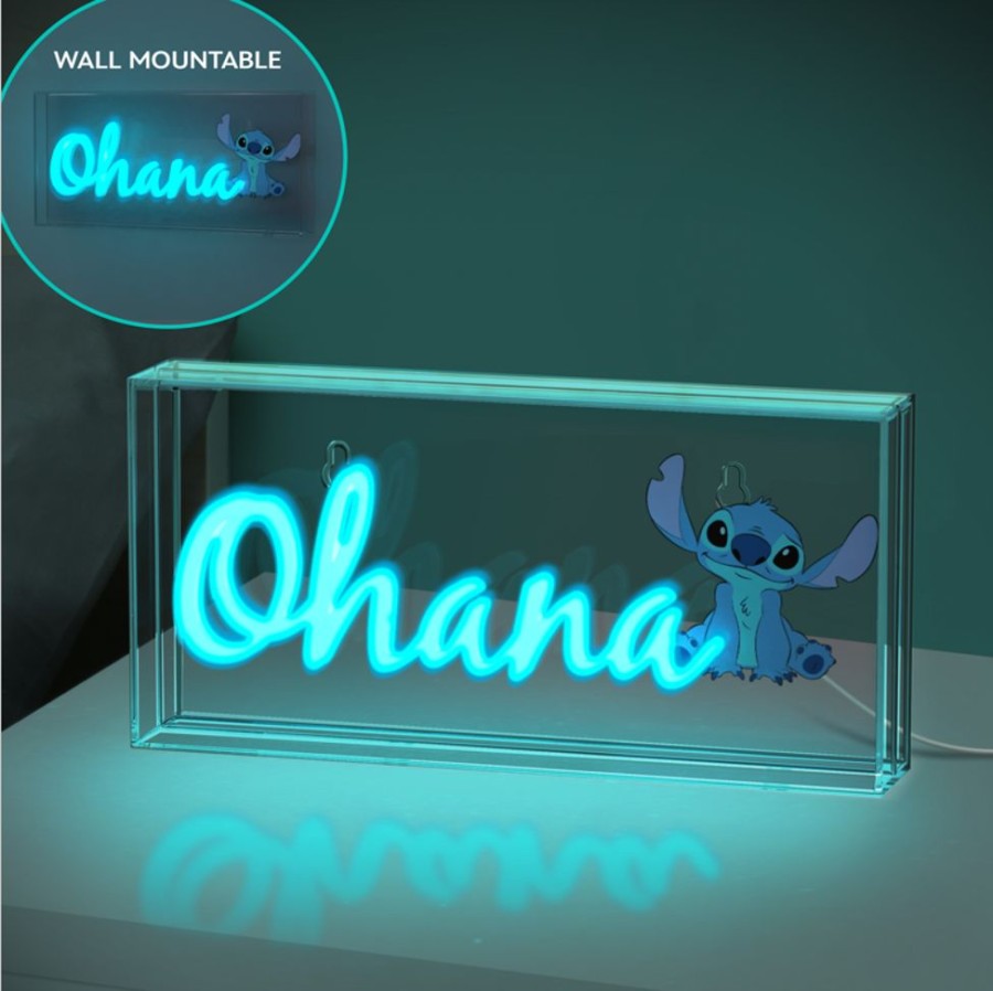 Paladone | Lilo & Stitch - Ohana - Lampe Led Neon 15.5X30.5Cm