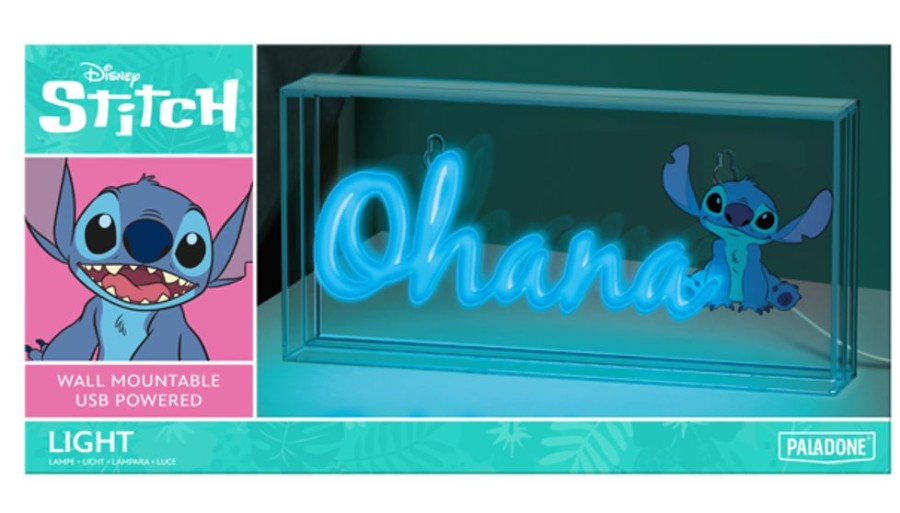 Paladone | Lilo & Stitch - Ohana - Lampe Led Neon 15.5X30.5Cm