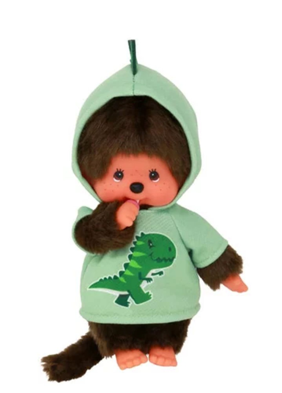 Bandai Red | Monchhichi - Dinosaure - Peluche 20Cm