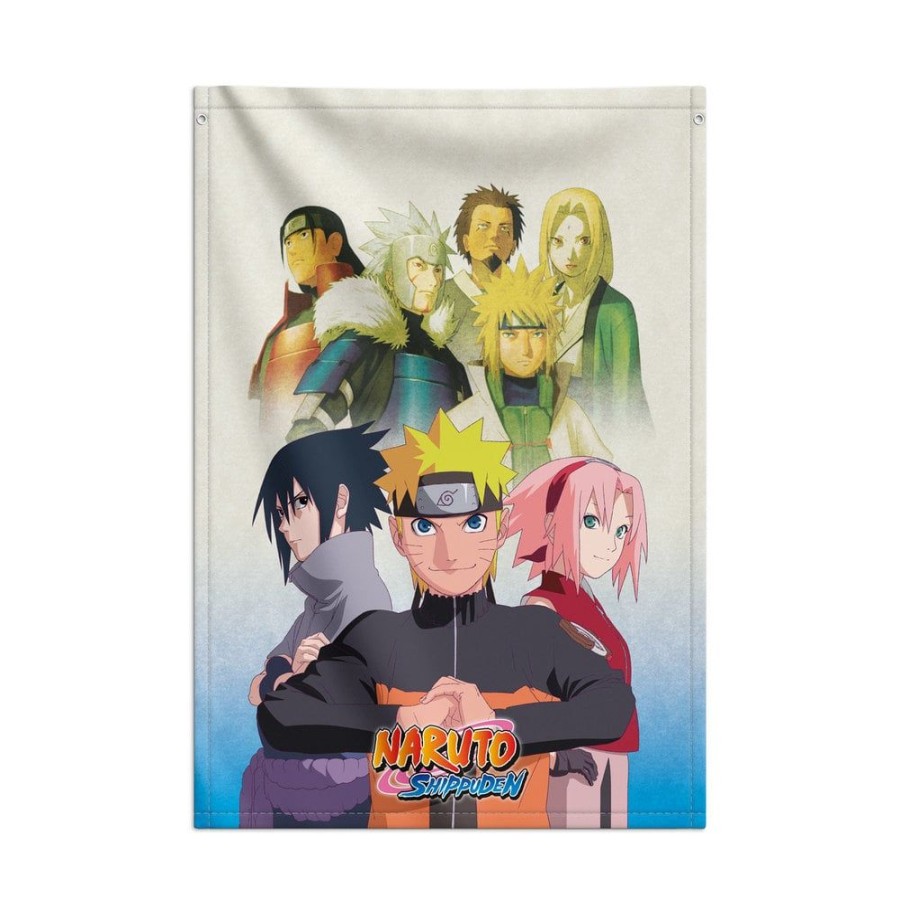 Grupo Erik | Naruto Shippuden - Team - Drapeau Banniere 70X100 Cm