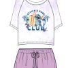 DISNEY | Disney- Stitch'S Surf Club - Pyjama Femme Court Violet (S)