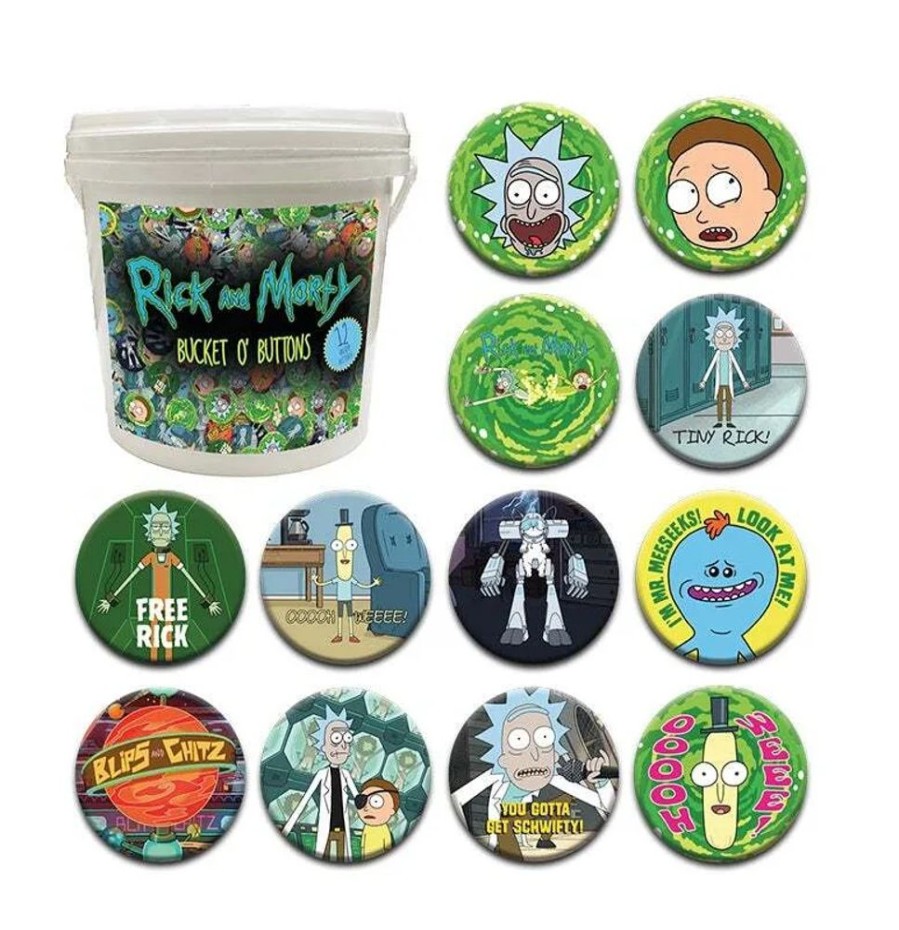 Aquarius | Rick Et Morty- Seau De 144 Badges 3.2Cm