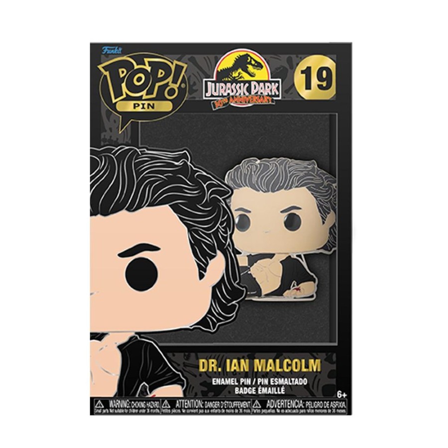 Funko | Jurassic Park - Pop Large Enamel Pin N° 19 - Dr. Ian Malcolm