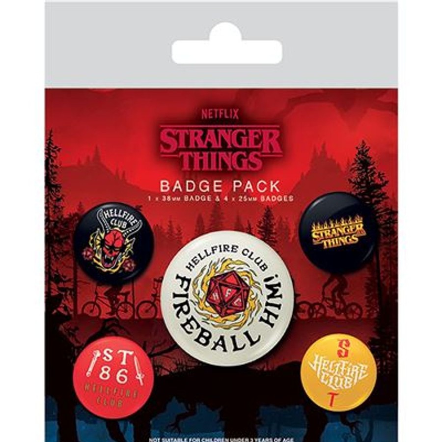 Pyramid | Stranger Things 4 - Hellfire Club - Pack 5 Badges