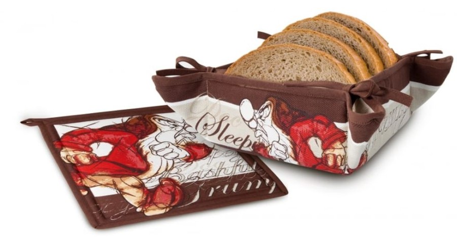 Egan | Disney / Sept Nains - Set Grincheux : Panier A Pain & Tapis Assiettes