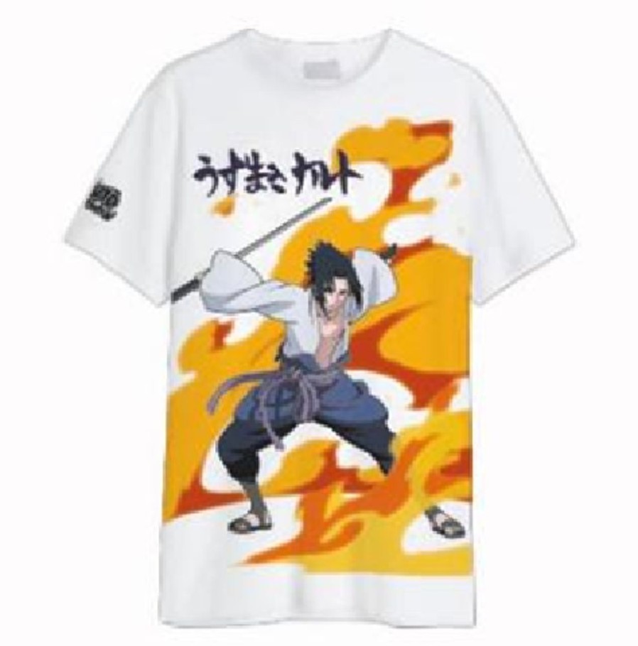 Cotton Division | Naruto Shippuden - Sasuke Uchiwa - T-Shirt Oversize Homme (Xs)