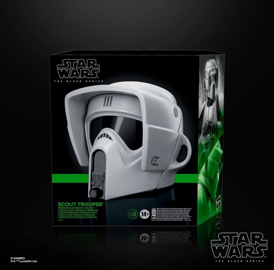 Hasbro | Star Wars 6 - Casque Electronique Biker Scout Black Series