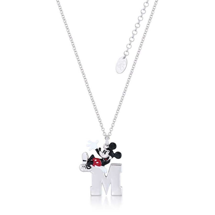 Couture Kingdom | Disney Mickey Mouse - Collier M 'White Gold Plated'