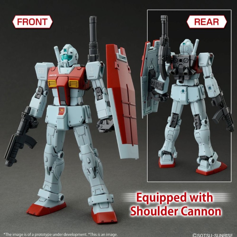 Bandai Model Kit | Gundam - Hg 1/144 Gm (Shoulder Cannon / Missile Pod) - Model Kit