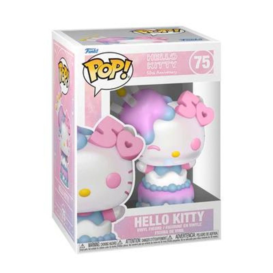 Funko | Hello Kitty 50Eme Anniv. - Pop Sanrio N° 75 - Hello Kitty Dans Gateau