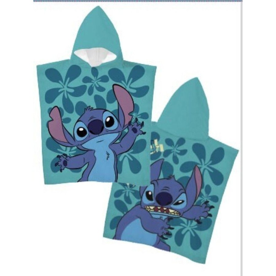 AyMax | Lilo & Stitch - Stitch - Poncho Enfant 100% Polyester 55X110Cm