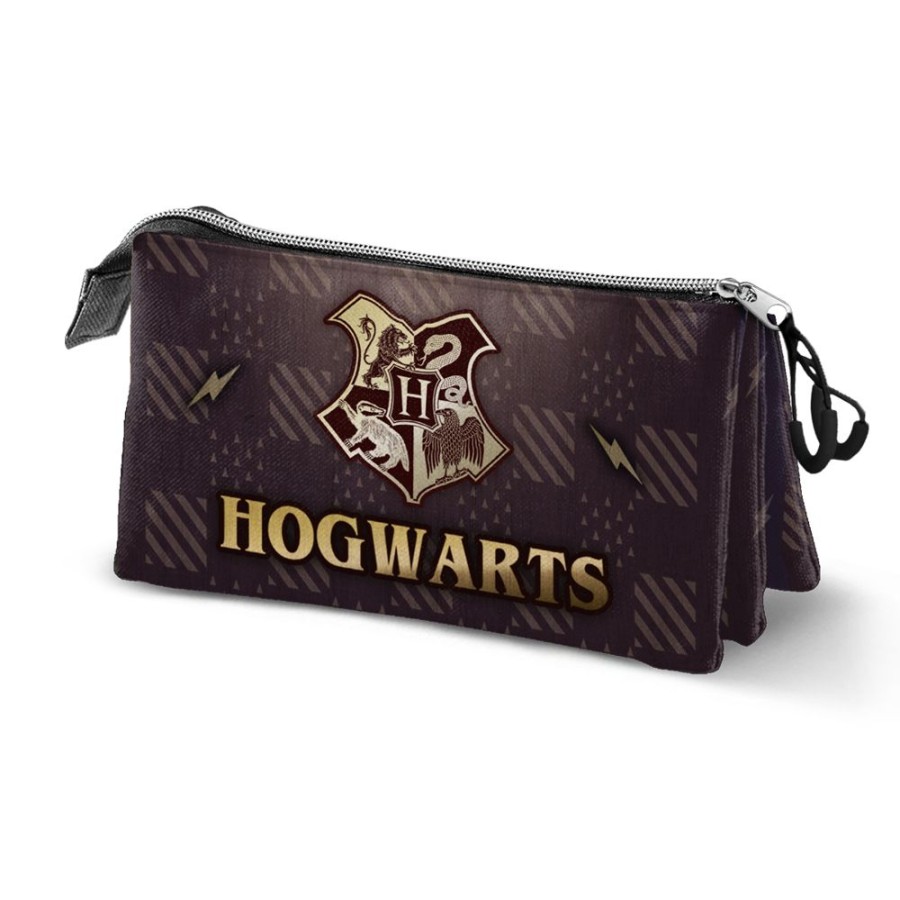 Karactermania | Harry Potter - Hogwarts & Vif D'Or - Trousse Triple '23X11X7Cm'