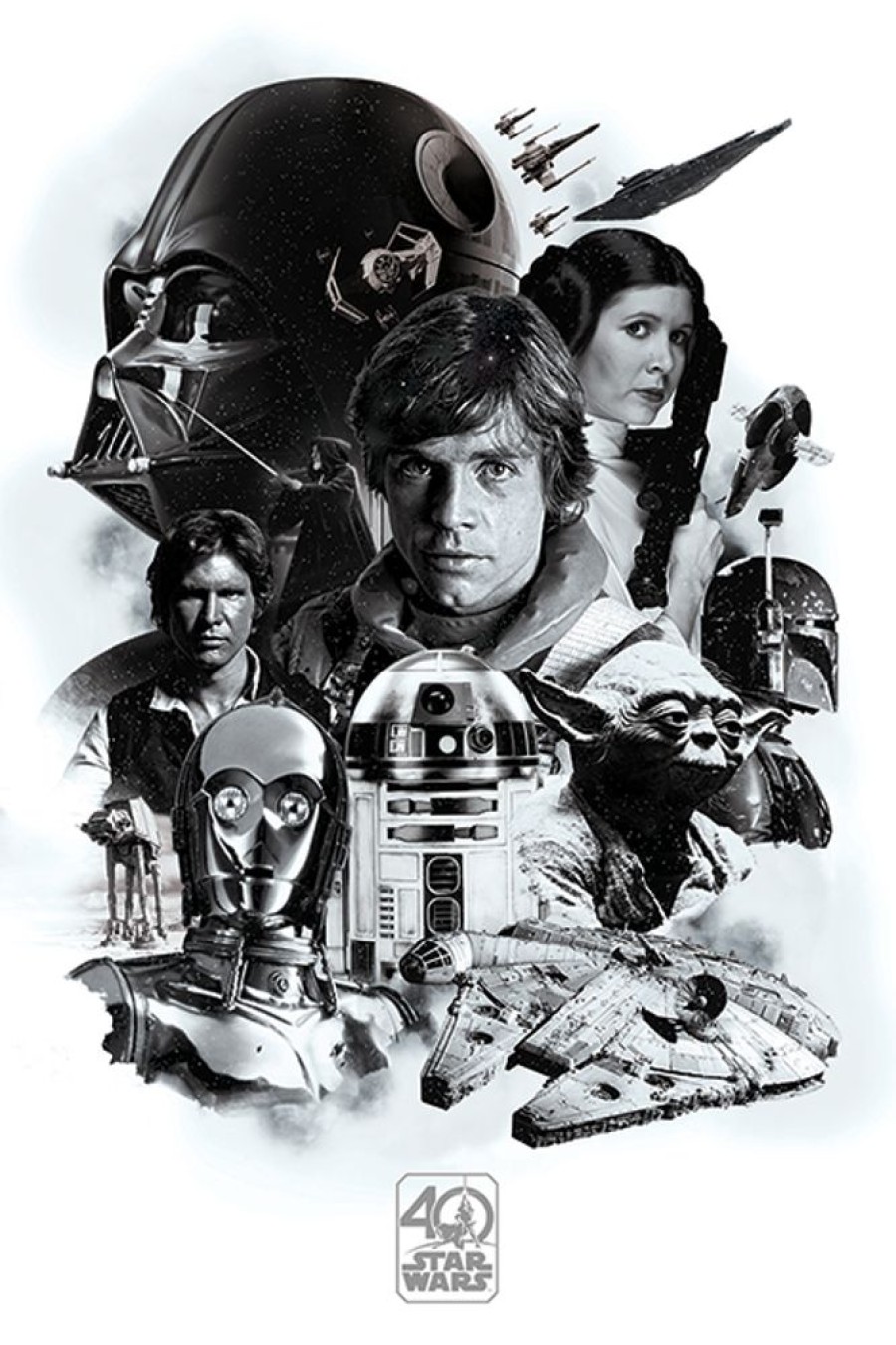 Pyramid | Star Wars - Poster 61X91 - 40Th Anniversary Montage