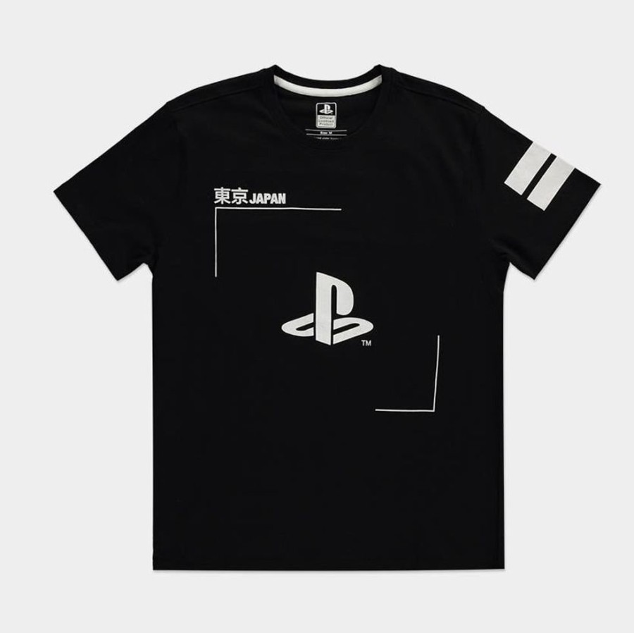 Difuzed | Playstation - Black & White Logo - T-Shirt Homme (S)