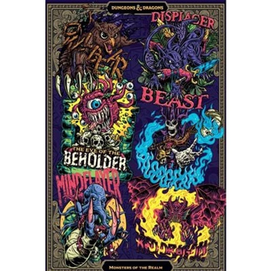 Pyramid | Donjons Et Dragons - Monsters Of The Realm - Poster 61 X 91Cm