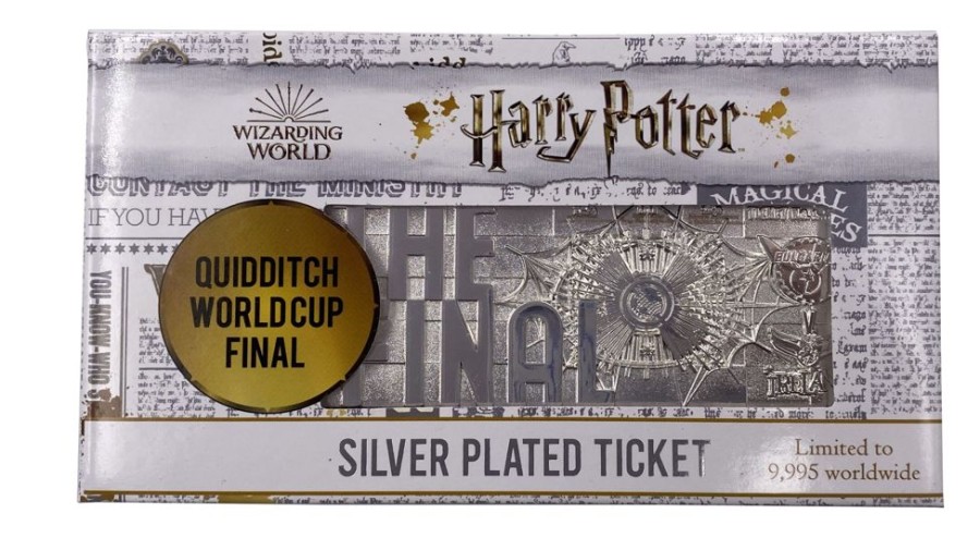 Fanattik | Harry Potter - Quidditch World Cup - Ticket Plaque Argent Collector