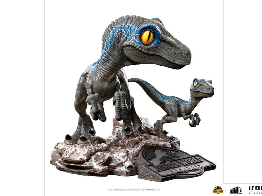 Iron Studios | Jurassic World - Blue Et Beta - Figurine Mini Co '13X12X14Cm'