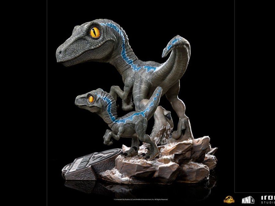 Iron Studios | Jurassic World - Blue Et Beta - Figurine Mini Co '13X12X14Cm'