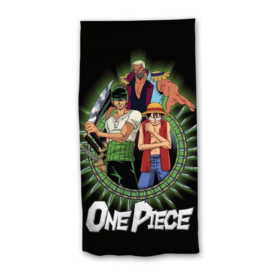 AyMax | One Piece - Luffy & Zorro - Serviette De Plage 100% Coton 70X140Cm