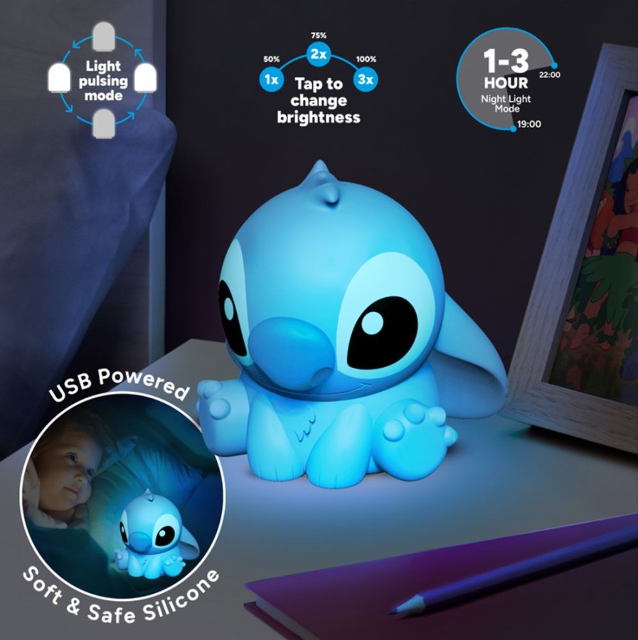 Paladone | Lilo & Stitch - Stitch - Lampe En Silicone Rechargeable 15Cm