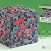 Noble Collection | Minecraft - Minerai De Redstone Lumineux - Replique Collector 10Cm