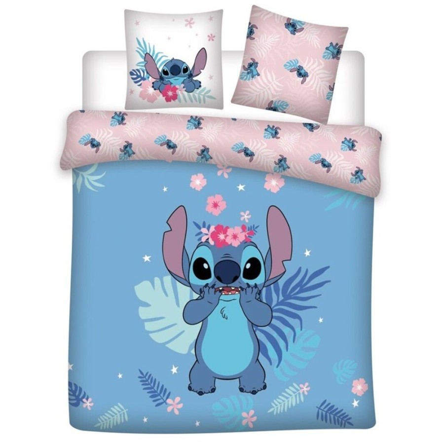 AyMax | Disney - Stitch - Parure De Lit 240X220Cm + 2 X 65X65Cm