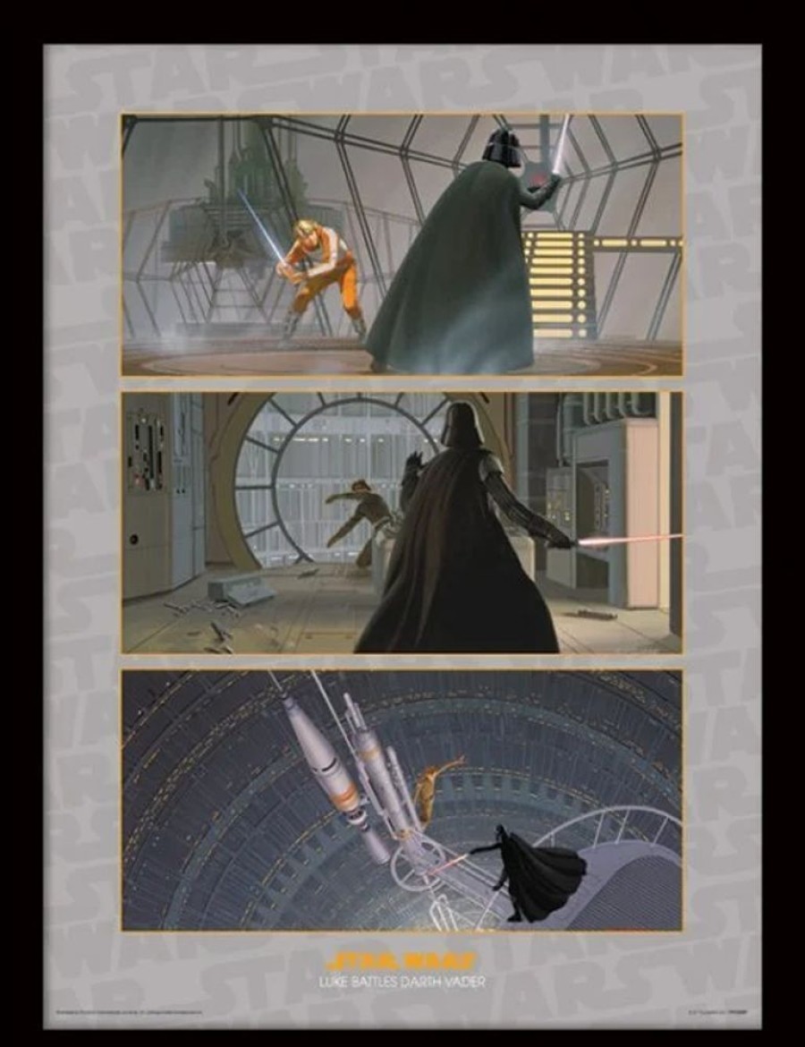 Pyramid | Star Wars - Collector Print Hq 32X42 - Luke Battles Darth Vader