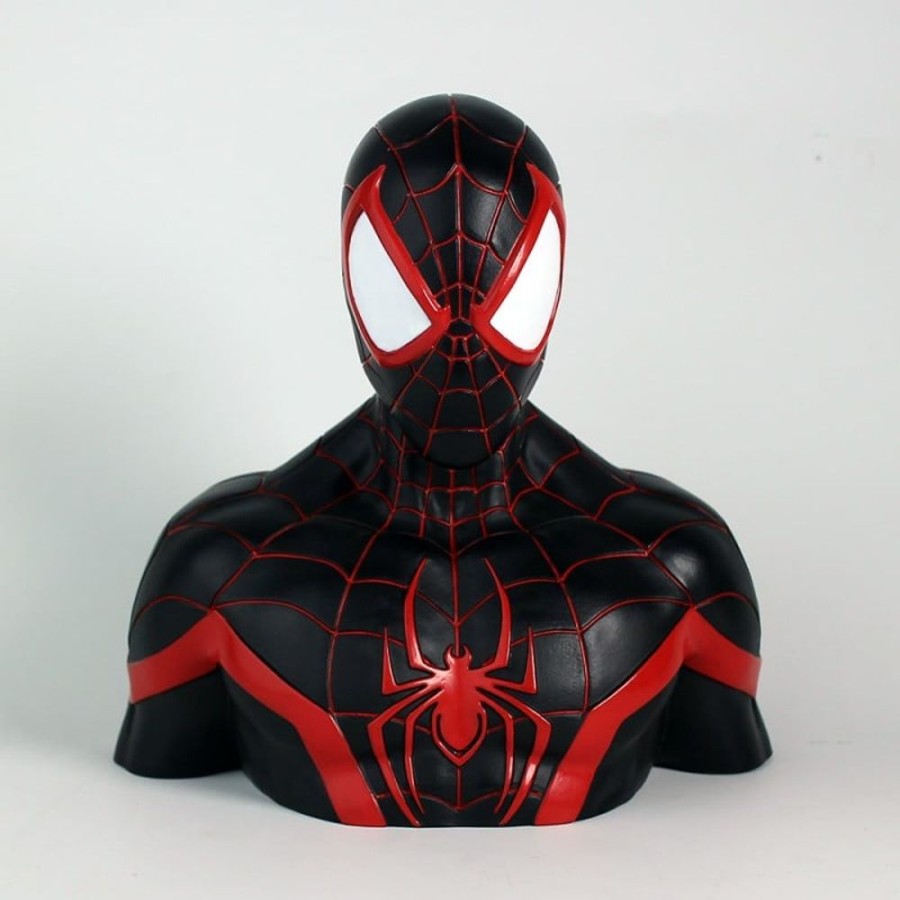 Semic | Marvel - Tirelire Boite Blister - Miles Morales Deluxe Bust 20 Cm