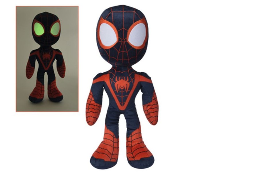 Simba Toys | Marvel - Peluche Spider-Man Miles Morales - Phosphorescent - 50 Cm