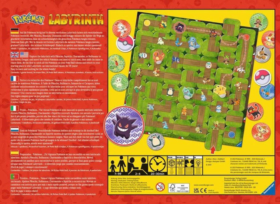 Ravensburger | Pokemon - Jeu De Plateau Labyrinth