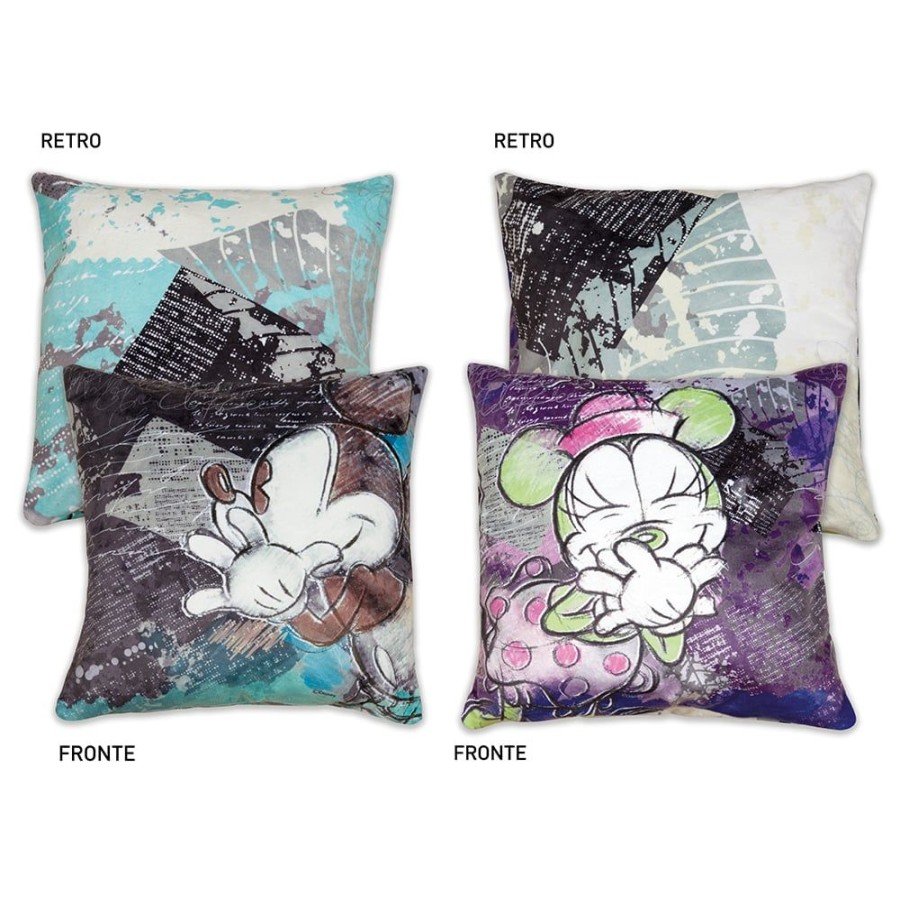 Egan | Mickey The True Original - Set De 2 Coussins 40X40 - Purple/Turqoise