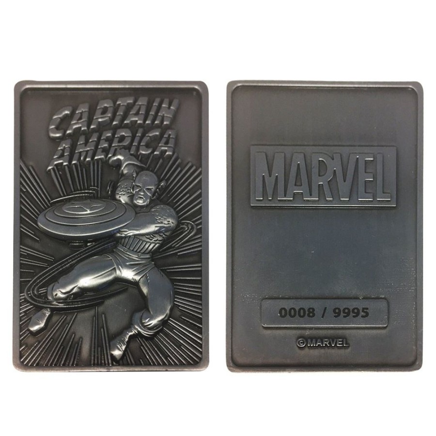 Fanattik | Marvel - Captain America - Carte En Metal Collector