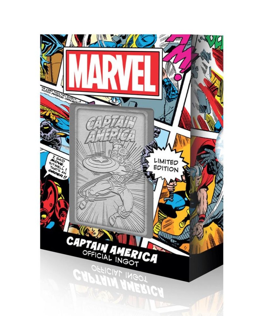 Fanattik | Marvel - Captain America - Carte En Metal Collector