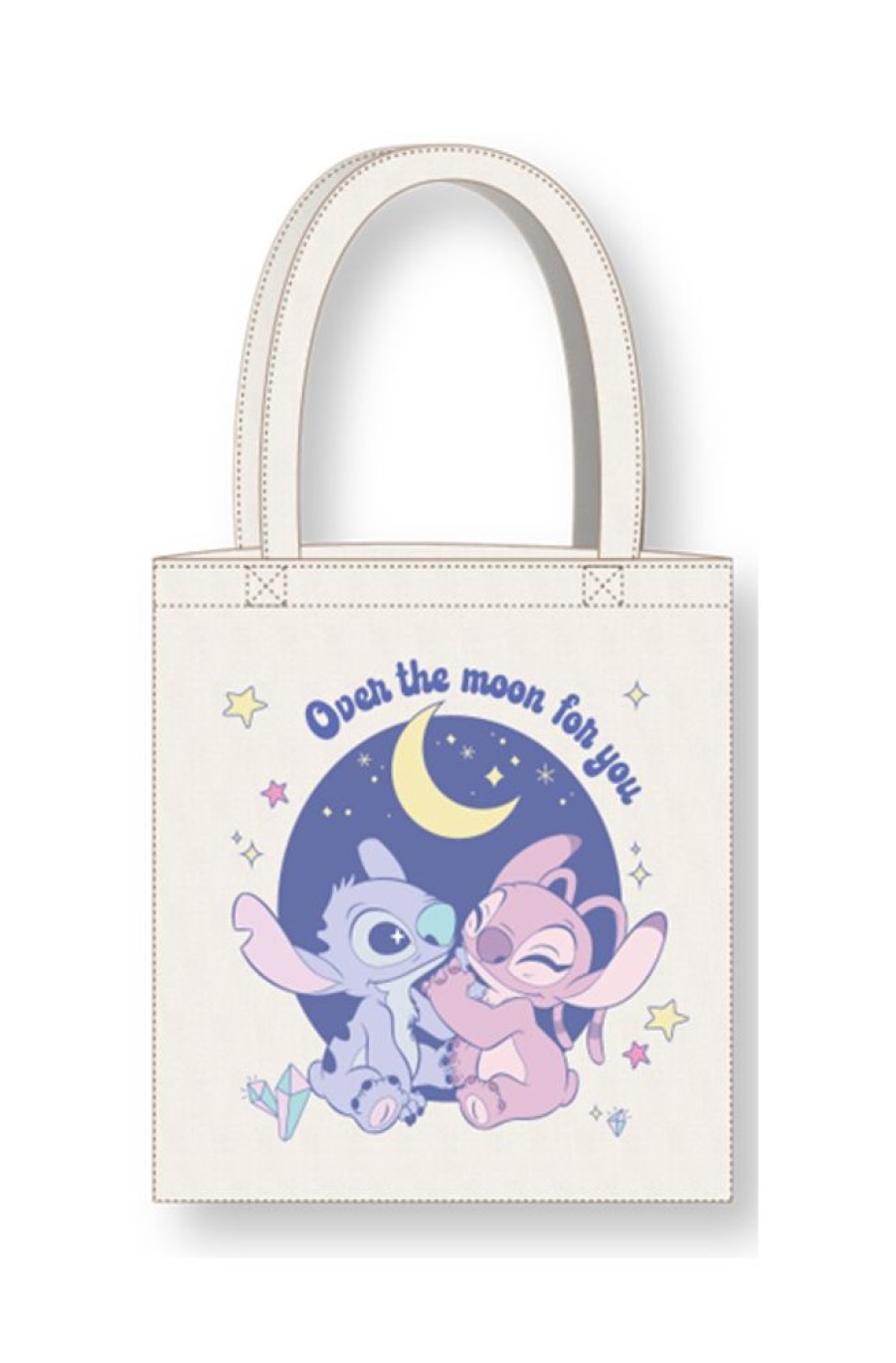 Cerda | Stitch & Angel - Over The Moon - Tote Bag 36X39Cm