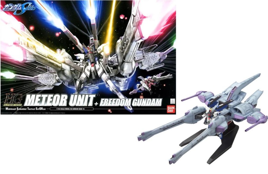 Bandai Model Kit | Gundam - Hg 1/144 Gundam Seed Meteor Unit + Freedom Gundam - Model Kit