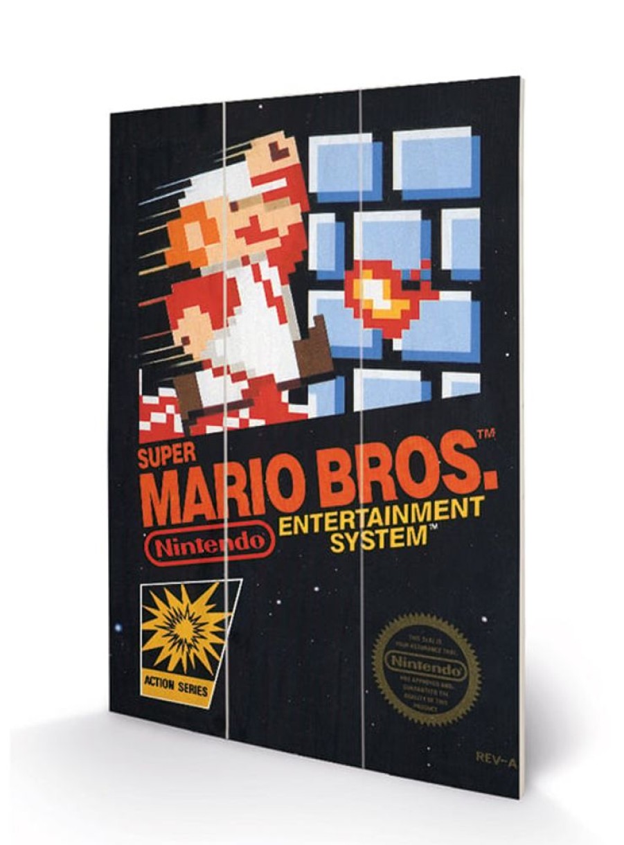 Pyramid | Super Mario Bros - Nes Cover - Impression Sur Bois 20X29.5